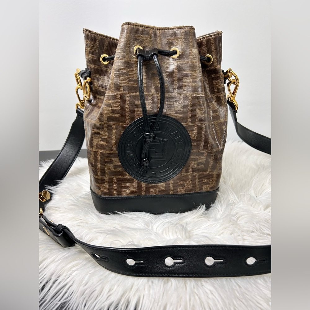 Fendi Brown and Black Crossbody Bag